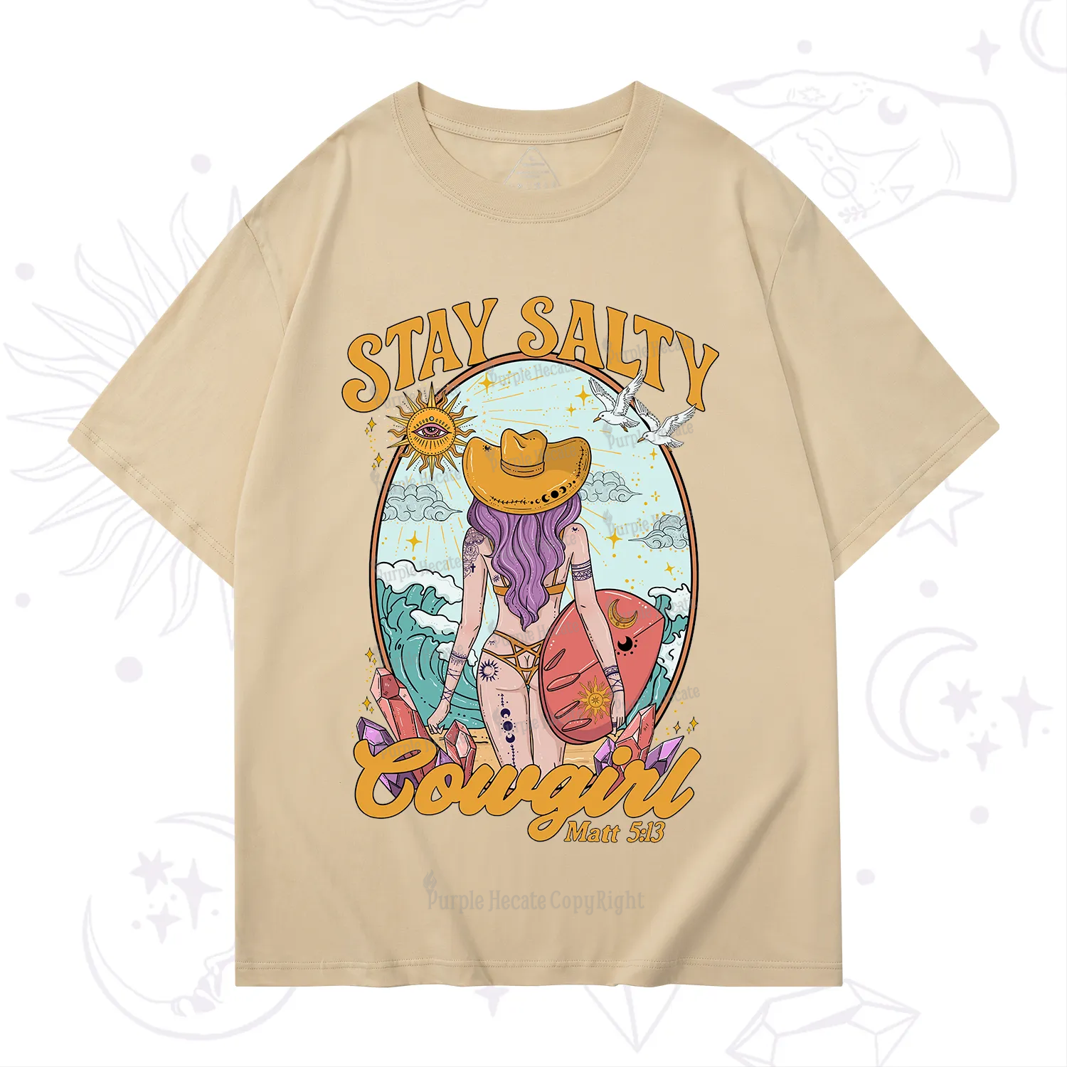 Purplehecate Stay Salty Cowgirl T-Shirt