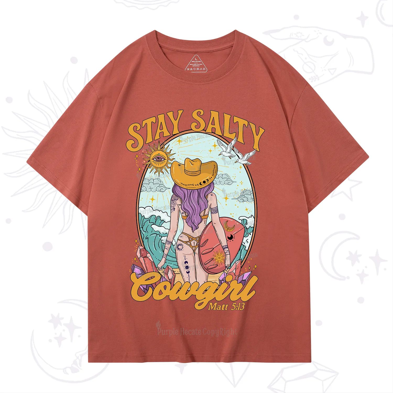 Purplehecate Stay Salty Cowgirl T-Shirt