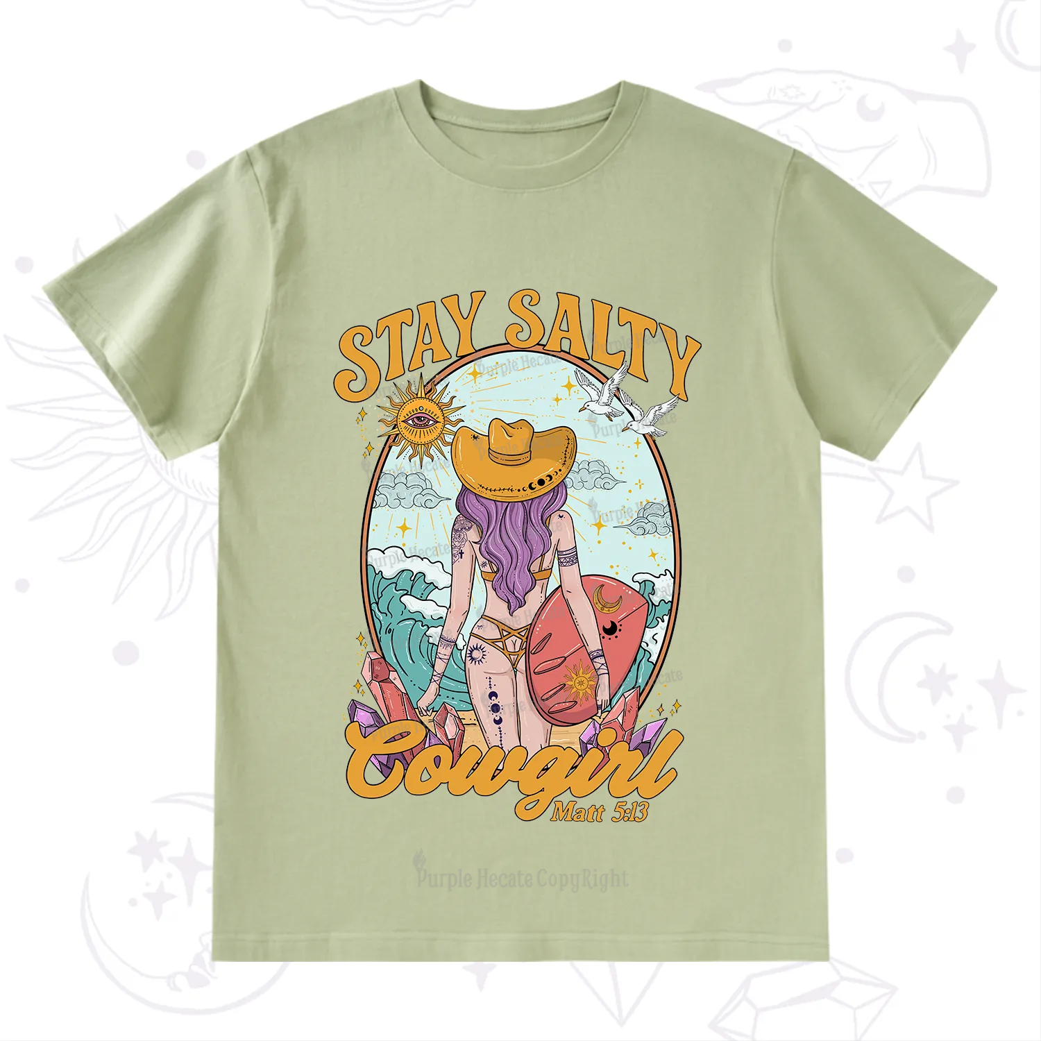 Purplehecate Stay Salty Cowgirl T-Shirt