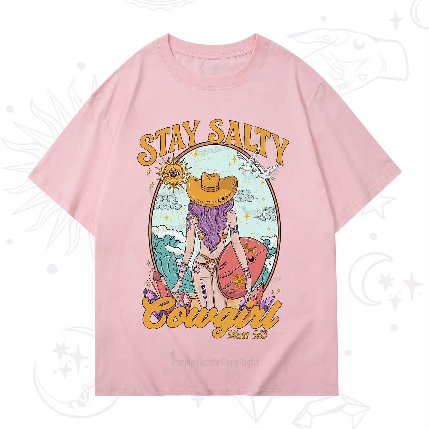 Purplehecate Stay Salty Cowgirl T-Shirt