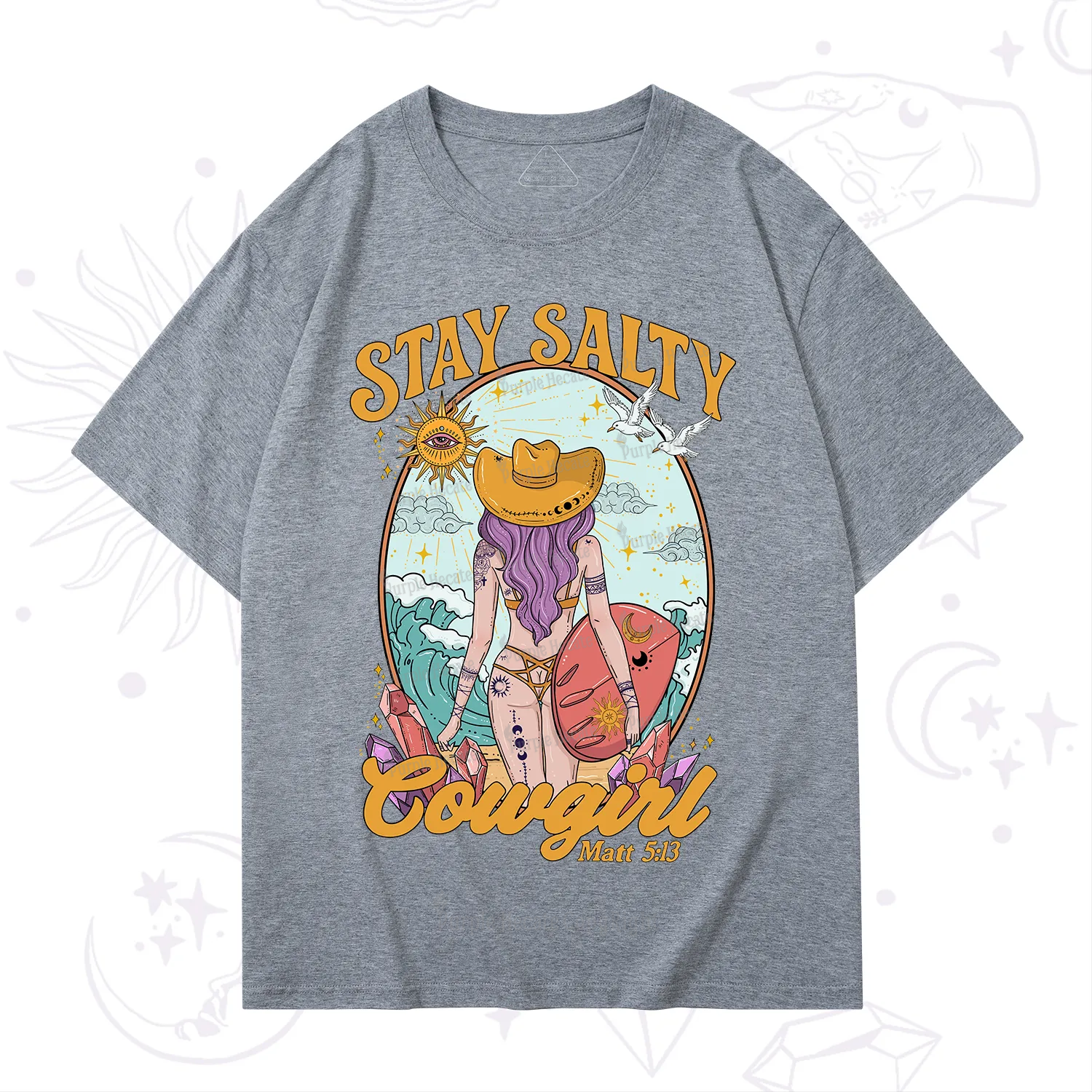 Purplehecate Stay Salty Cowgirl T-Shirt