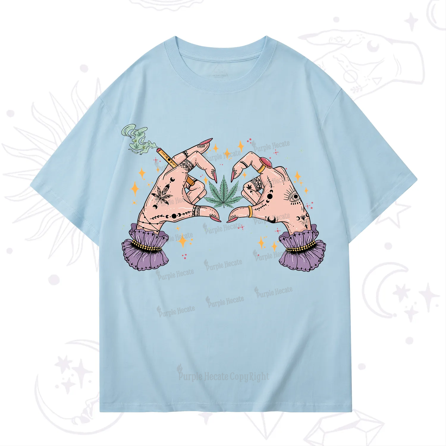 Purplehecate You're Never Alone If You Have Weed T-Shirt