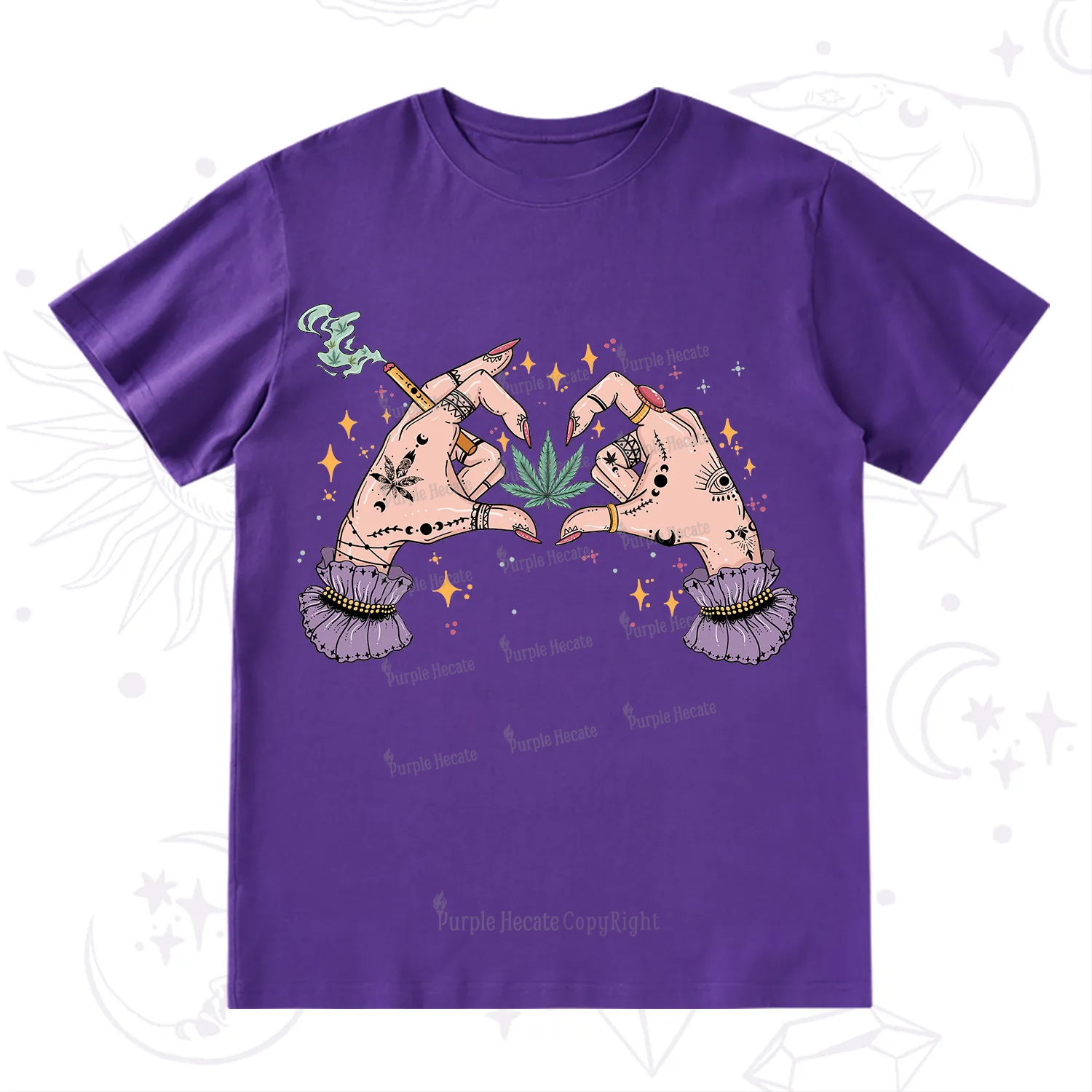 Purplehecate You're Never Alone If You Have Weed T-Shirt