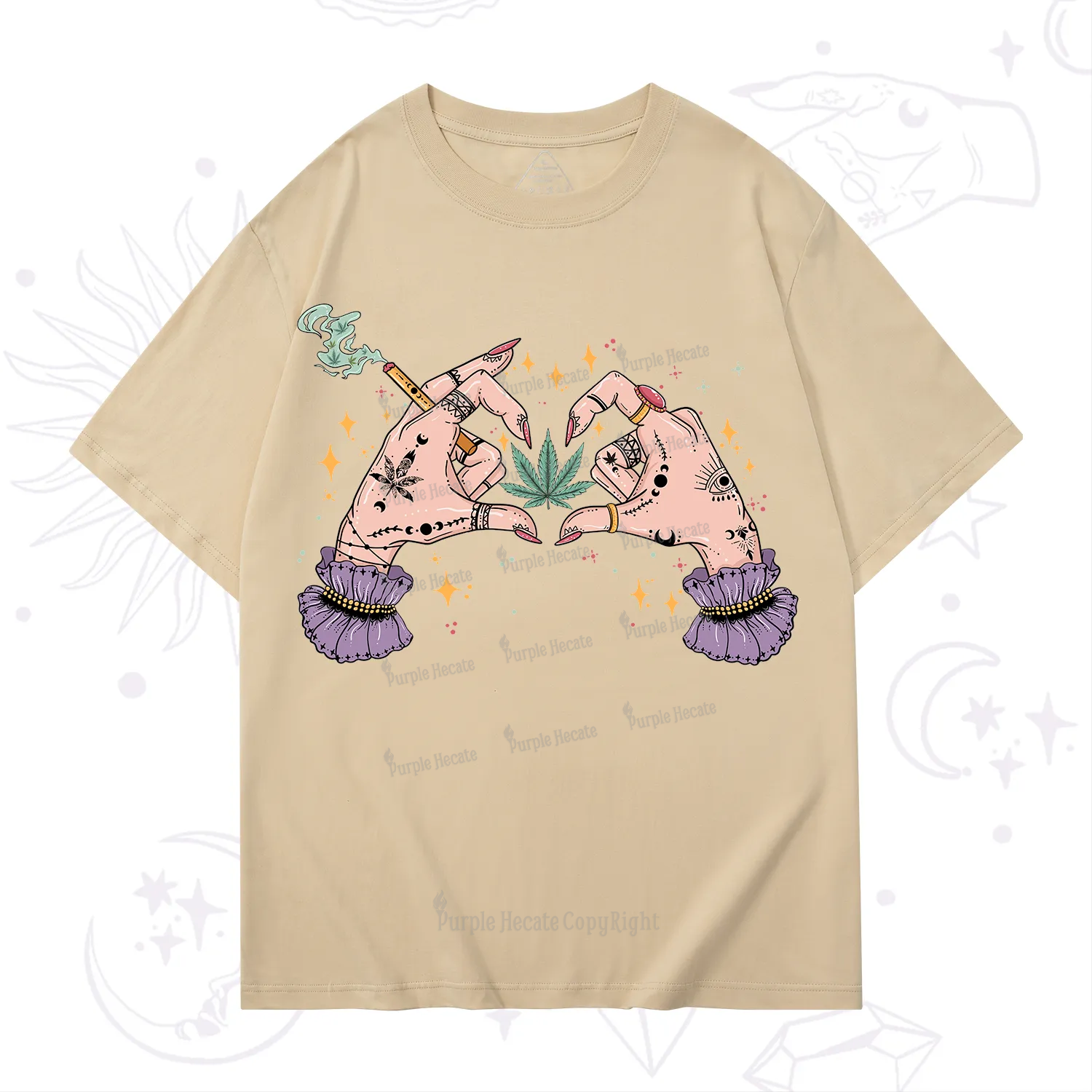 Purplehecate You're Never Alone If You Have Weed T-Shirt