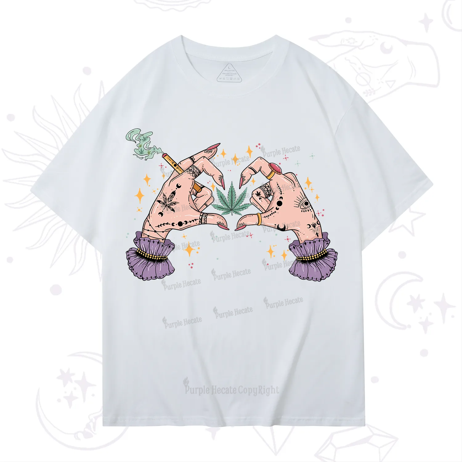 Purplehecate You're Never Alone If You Have Weed T-Shirt