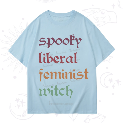 Purplehecate Spooky Liberal Feminist Witch T-Shirt