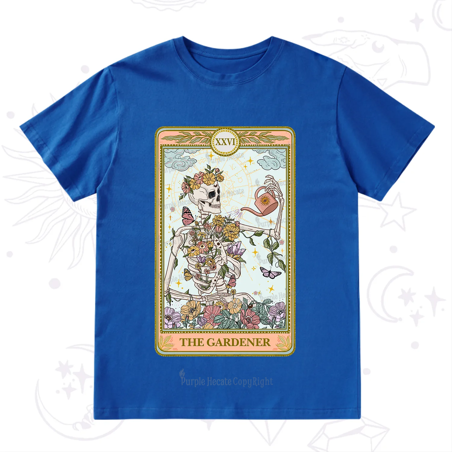 Purplehecate The Skeleton Gardener Tarot T-Shirt