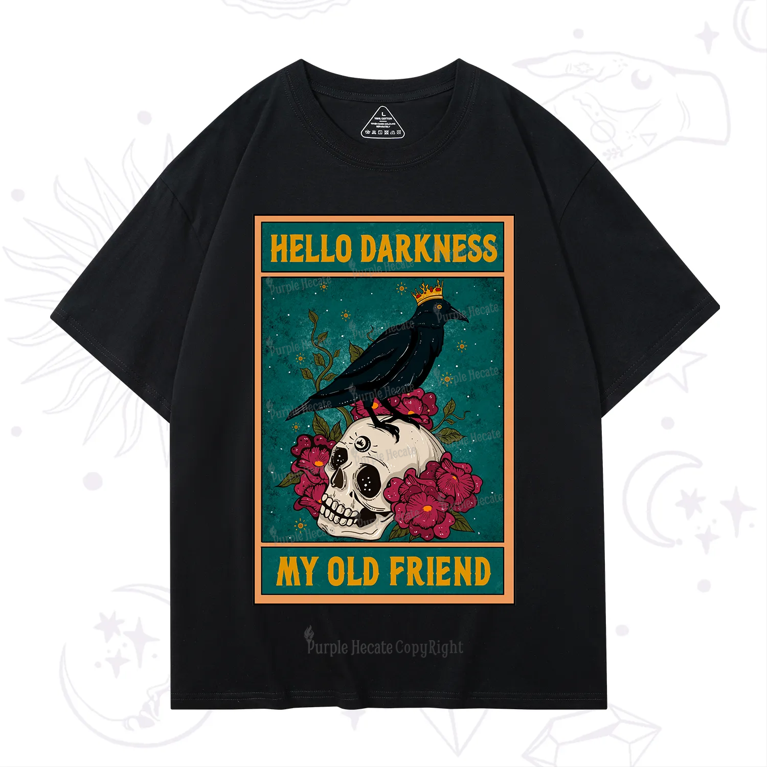 Purplehecate The Hello Darkness My Old Friend Oracle Card T-Shirt
