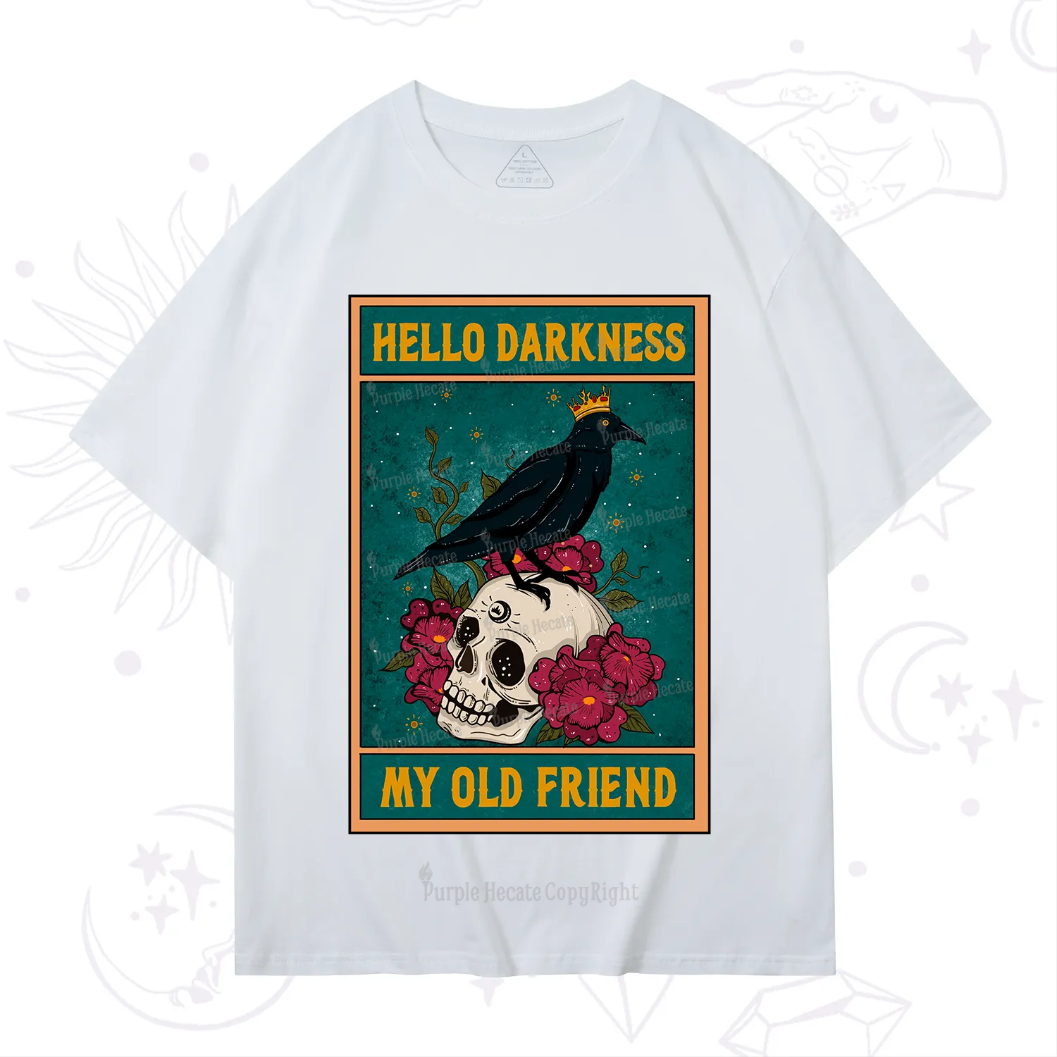 Purplehecate The Hello Darkness My Old Friend Oracle Card T-Shirt
