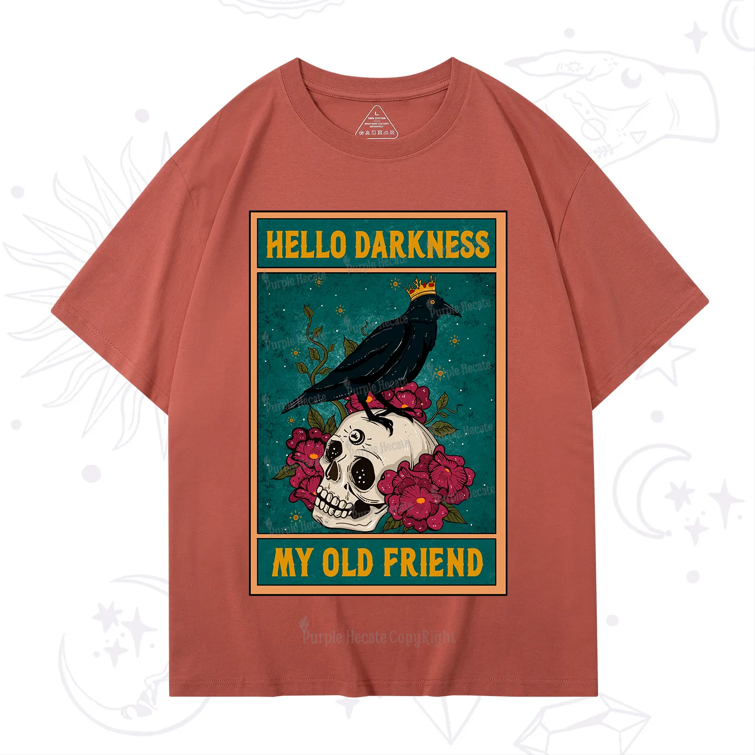 Purplehecate The Hello Darkness My Old Friend Oracle Card T-Shirt