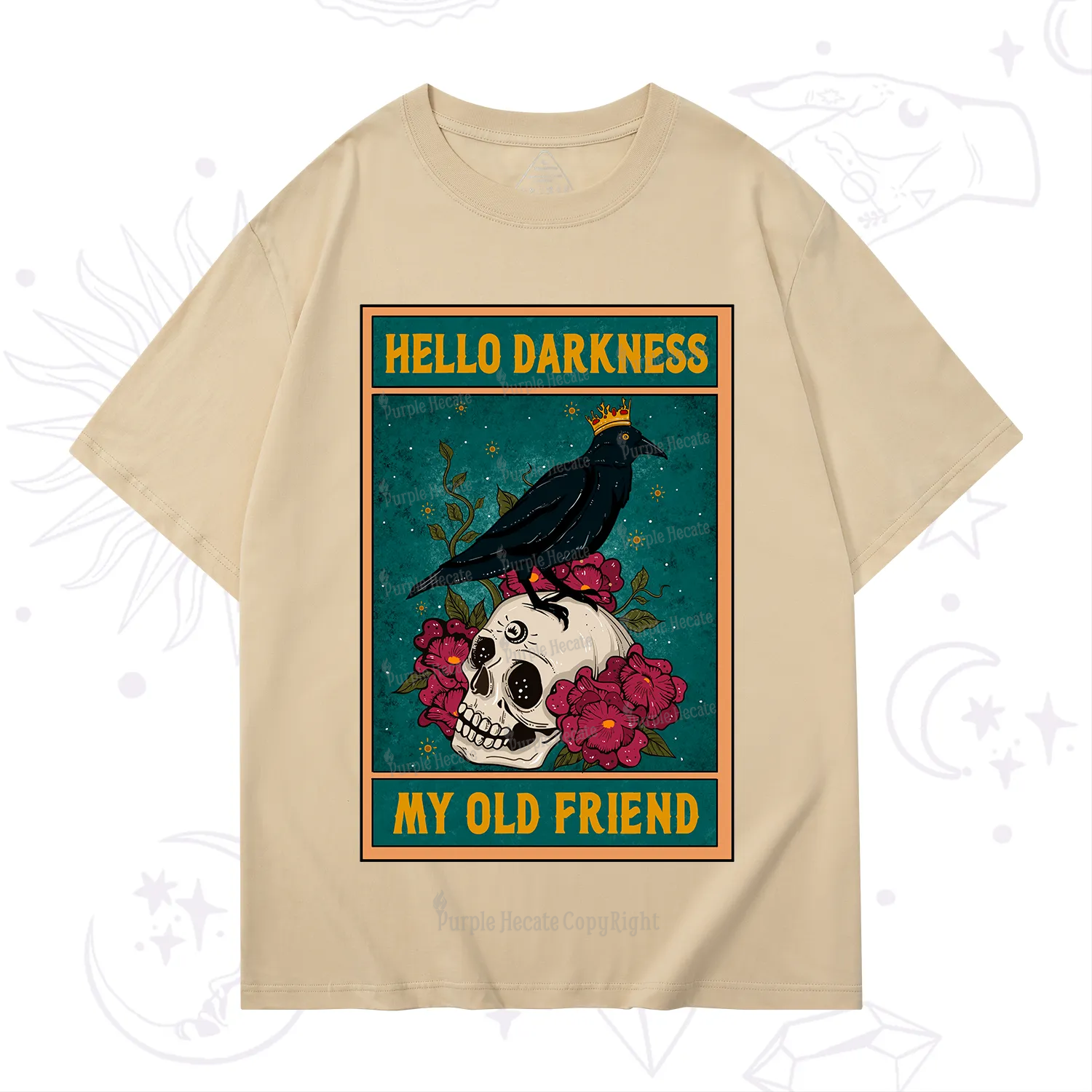 Purplehecate The Hello Darkness My Old Friend Oracle Card T-Shirt