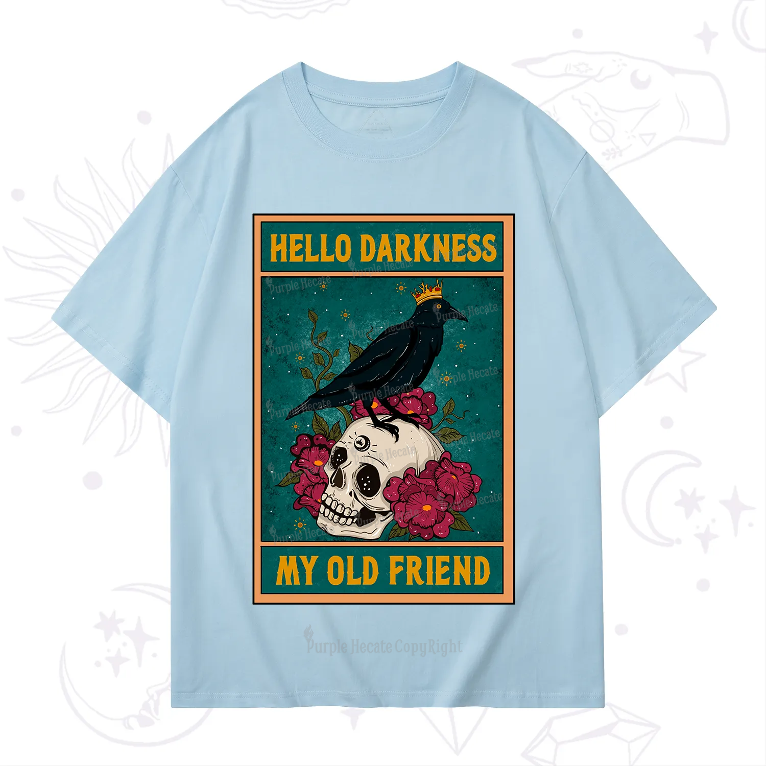 Purplehecate The Hello Darkness My Old Friend Oracle Card T-Shirt