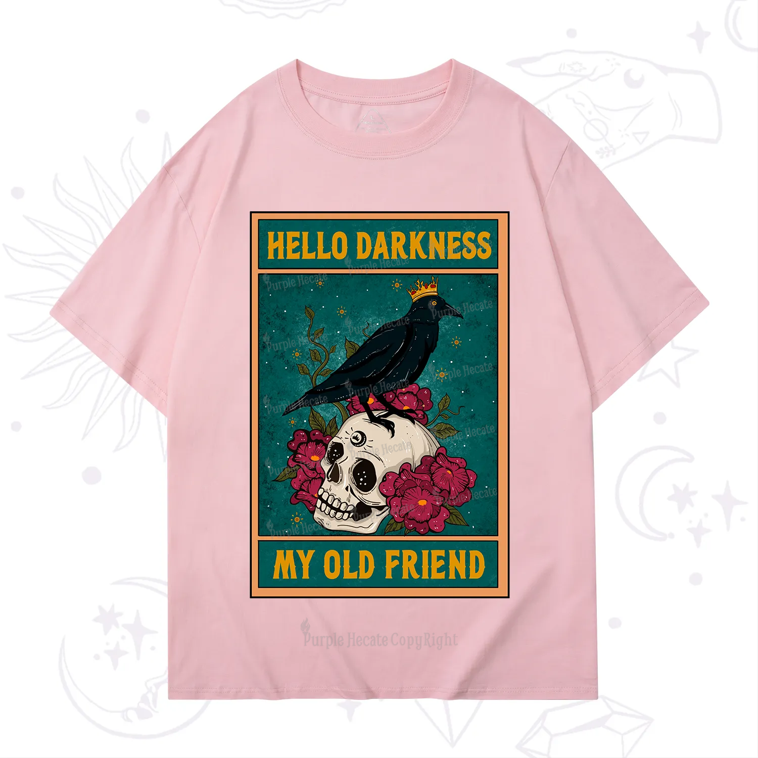 Purplehecate The Hello Darkness My Old Friend Oracle Card T-Shirt