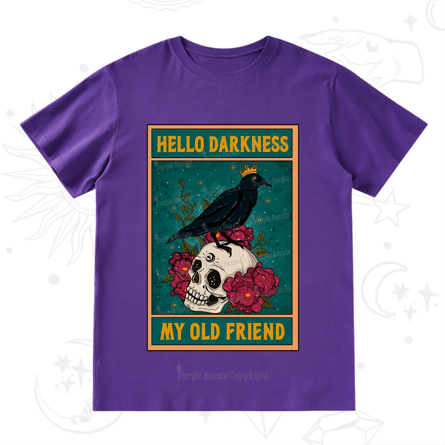 Purplehecate The Hello Darkness My Old Friend Oracle Card T-Shirt
