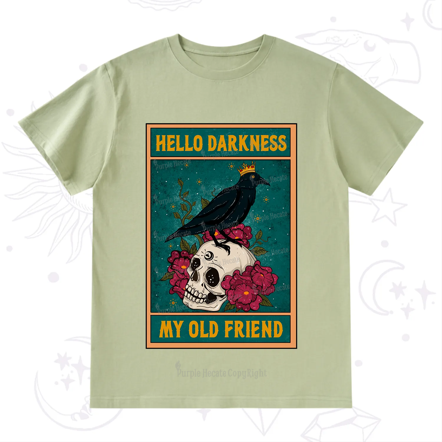 Purplehecate The Hello Darkness My Old Friend Oracle Card T-Shirt