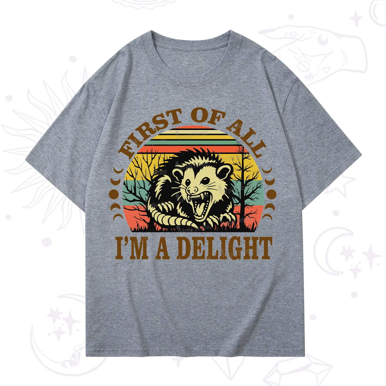 Purplehecate First Of All I'm A Delightful Opossum T-Shirt