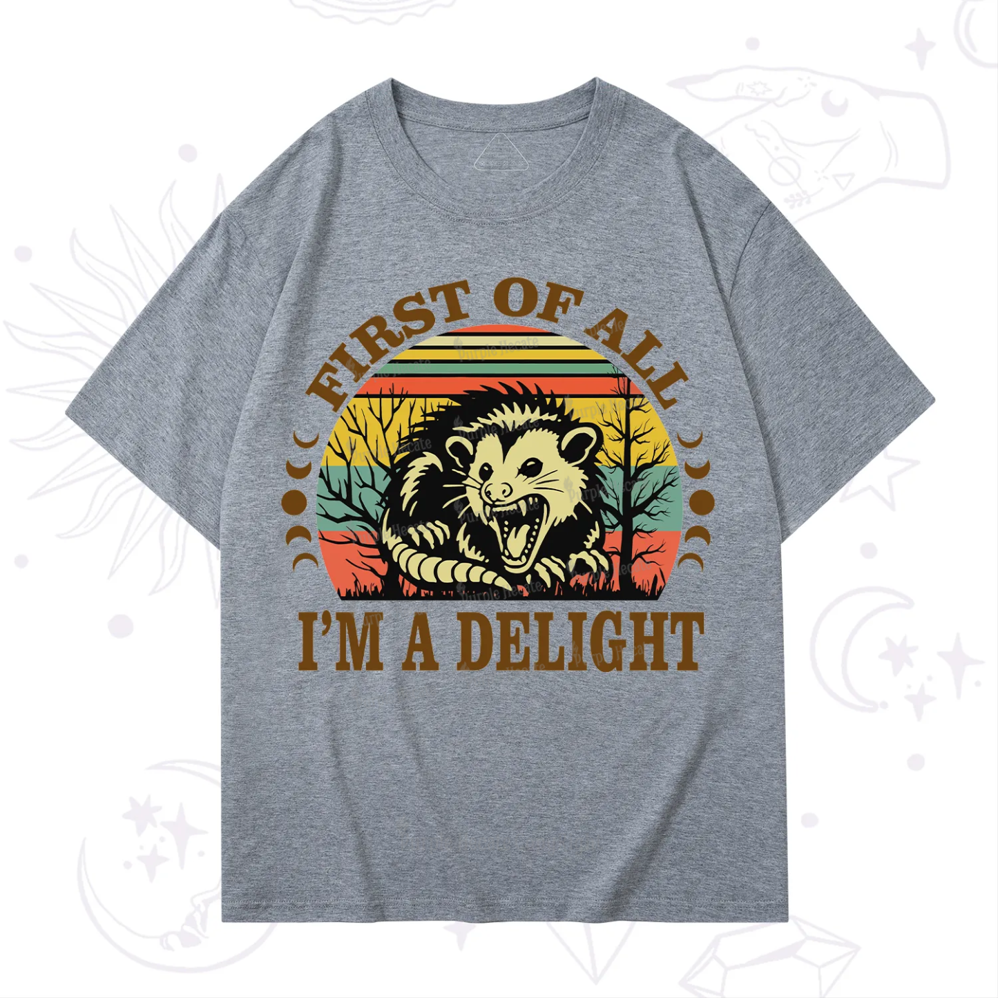 Purplehecate First Of All I'm A Delightful Opossum T-Shirt