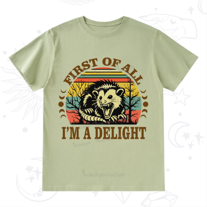 Purplehecate First Of All I'm A Delightful Opossum T-Shirt
