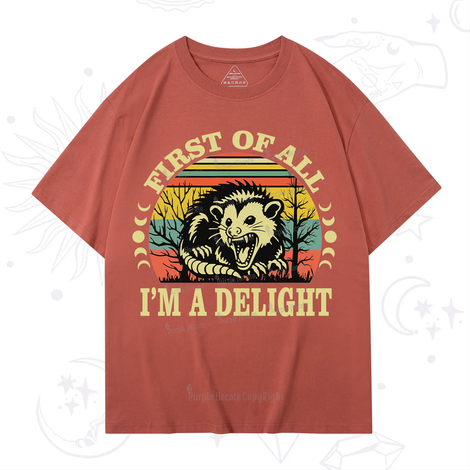Purplehecate First Of All I'm A Delightful Opossum T-Shirt