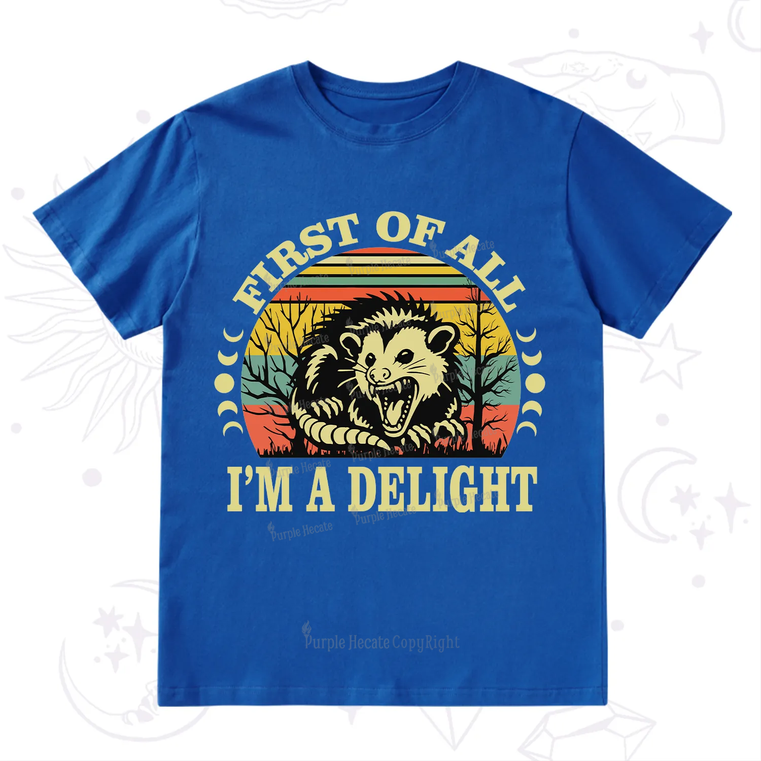Purplehecate First Of All I'm A Delightful Opossum T-Shirt