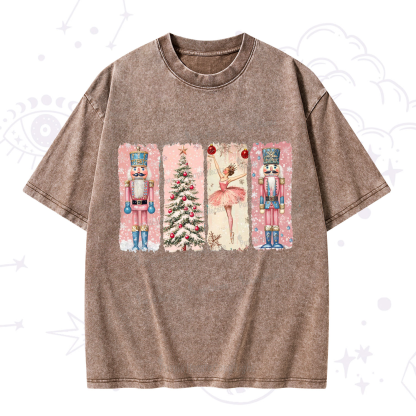 Purplehecate Nutcracker Christmas Washed T-Shirt