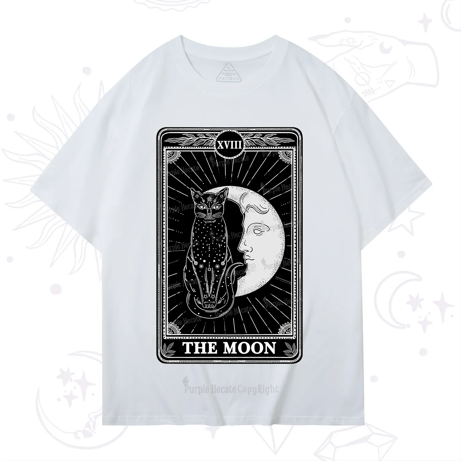 Purplehecate The Moon Tarot Card T-Shirt