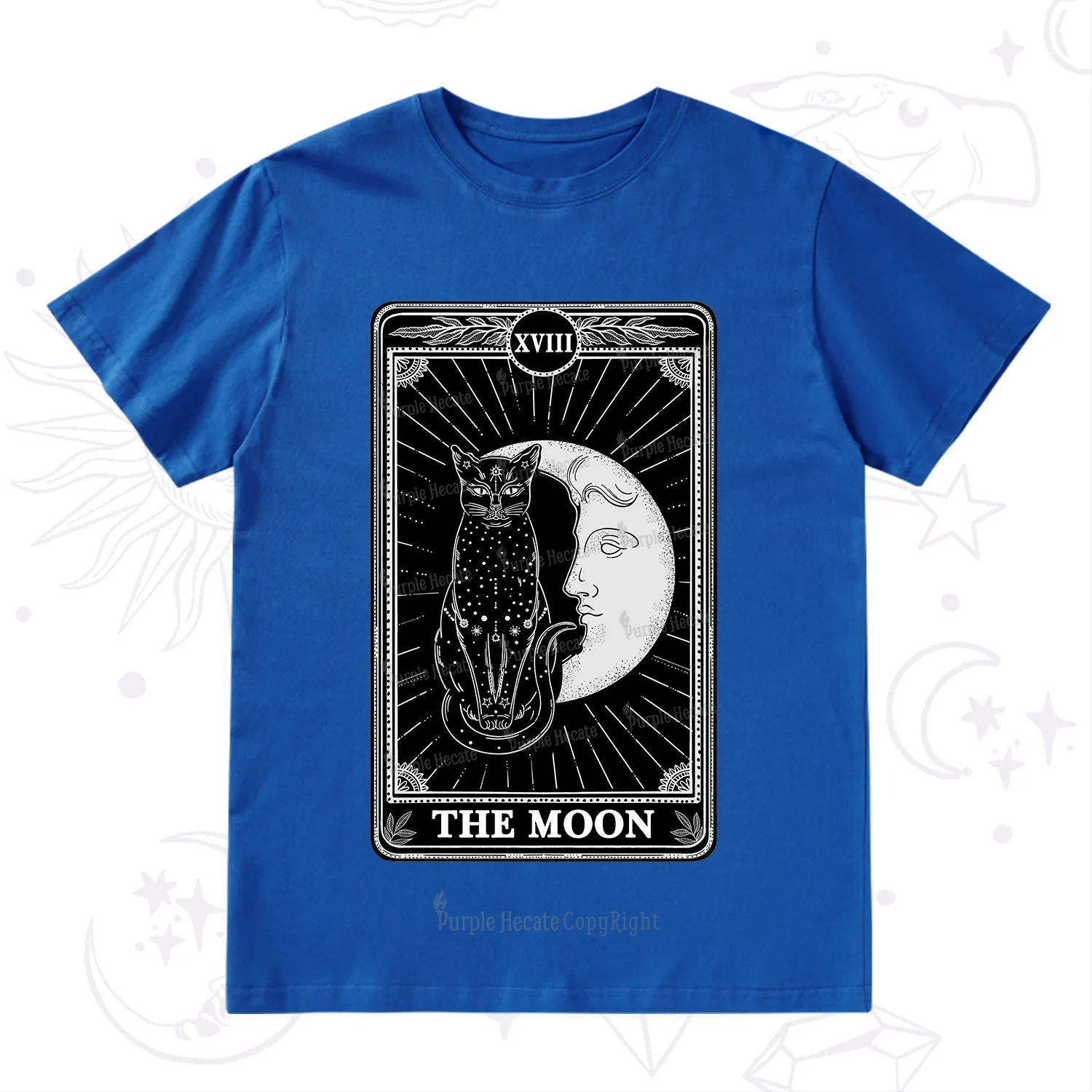 Purplehecate The Moon Tarot Card T-Shirt