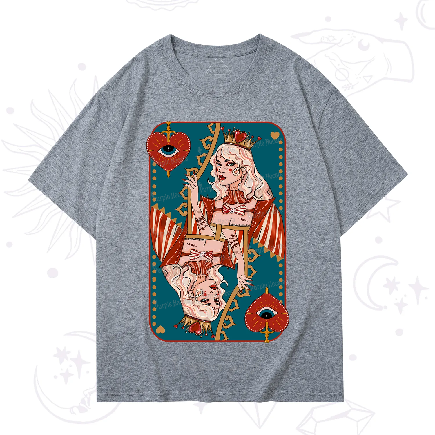 Purplehecate Mystic Queen of Hearts T-Shirt