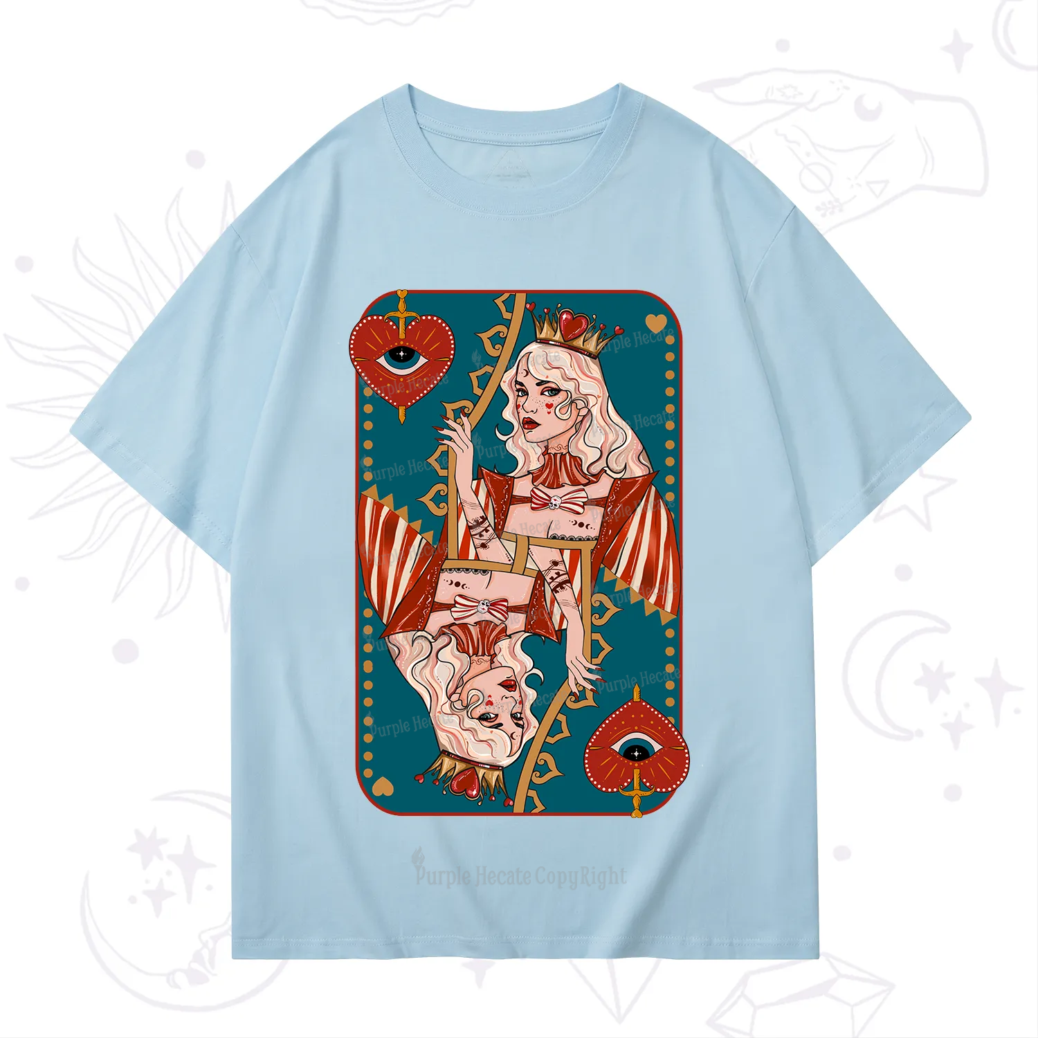 Purplehecate Mystic Queen of Hearts T-Shirt