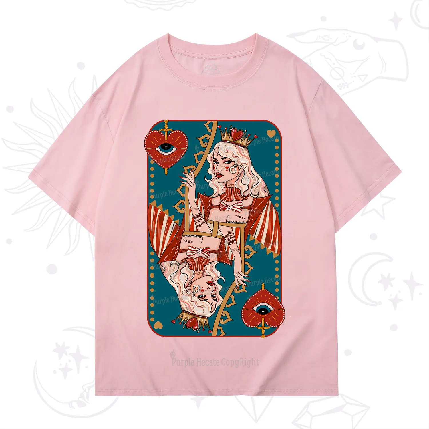 Purplehecate Mystic Queen of Hearts T-Shirt