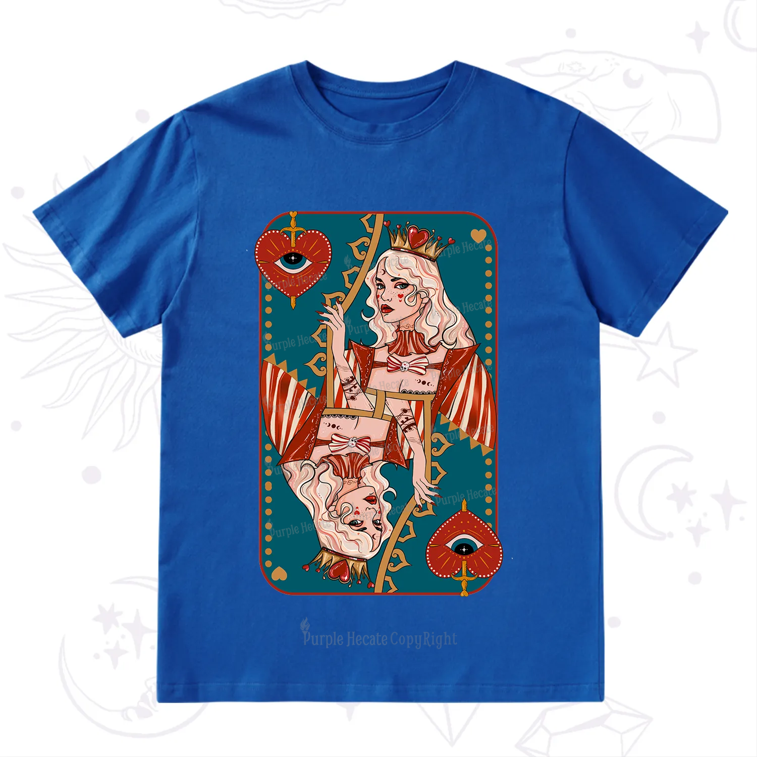 Purplehecate Mystic Queen of Hearts T-Shirt