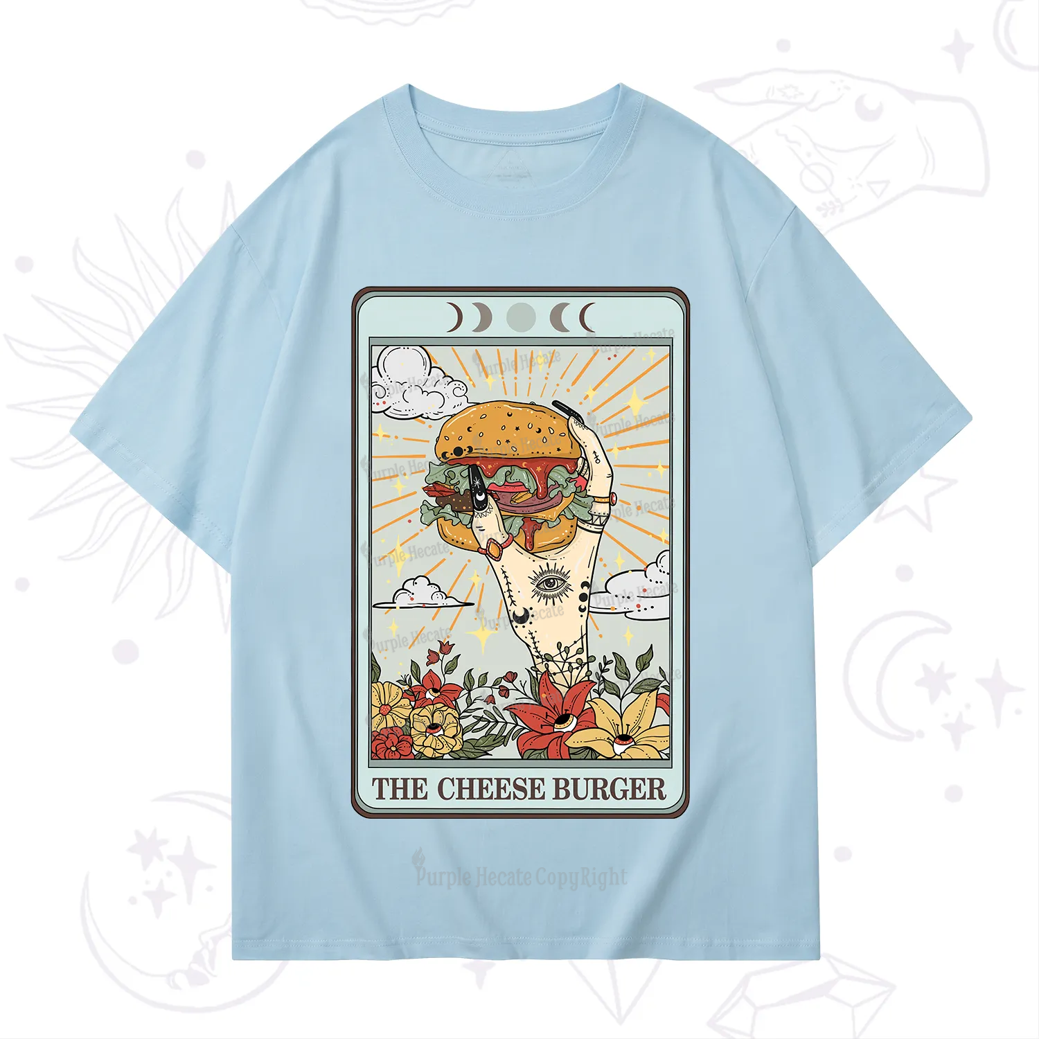 Purplehecate The Cheese Burger Tarot T-Shirt