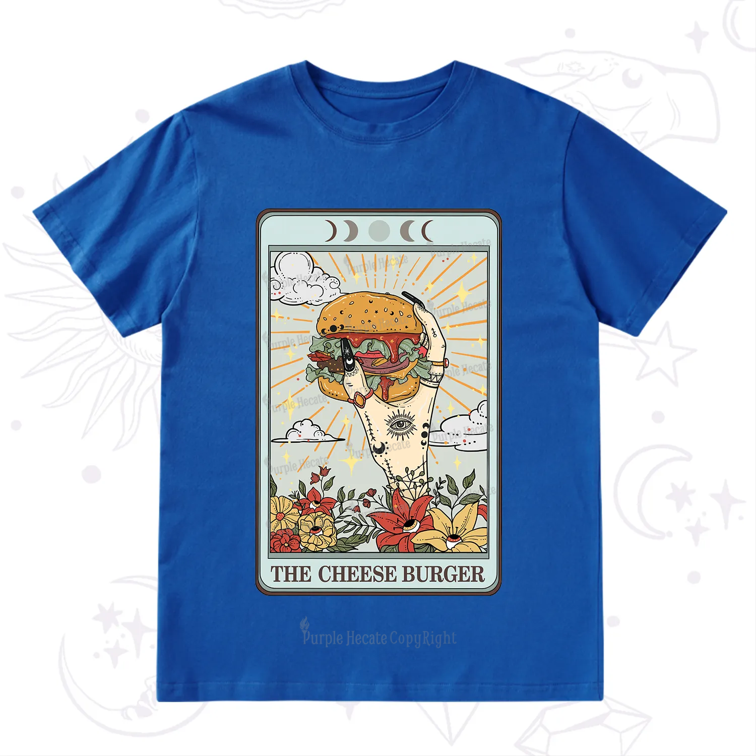 Purplehecate The Cheese Burger Tarot T-Shirt