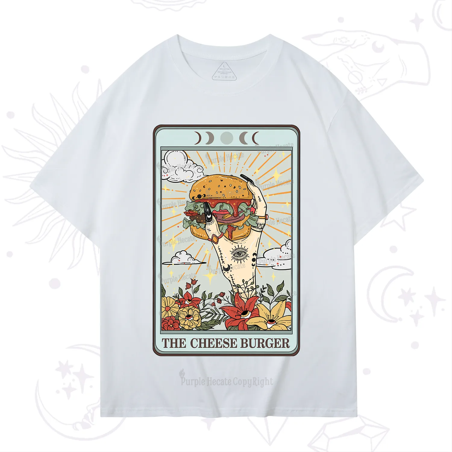 Purplehecate The Cheese Burger Tarot T-Shirt