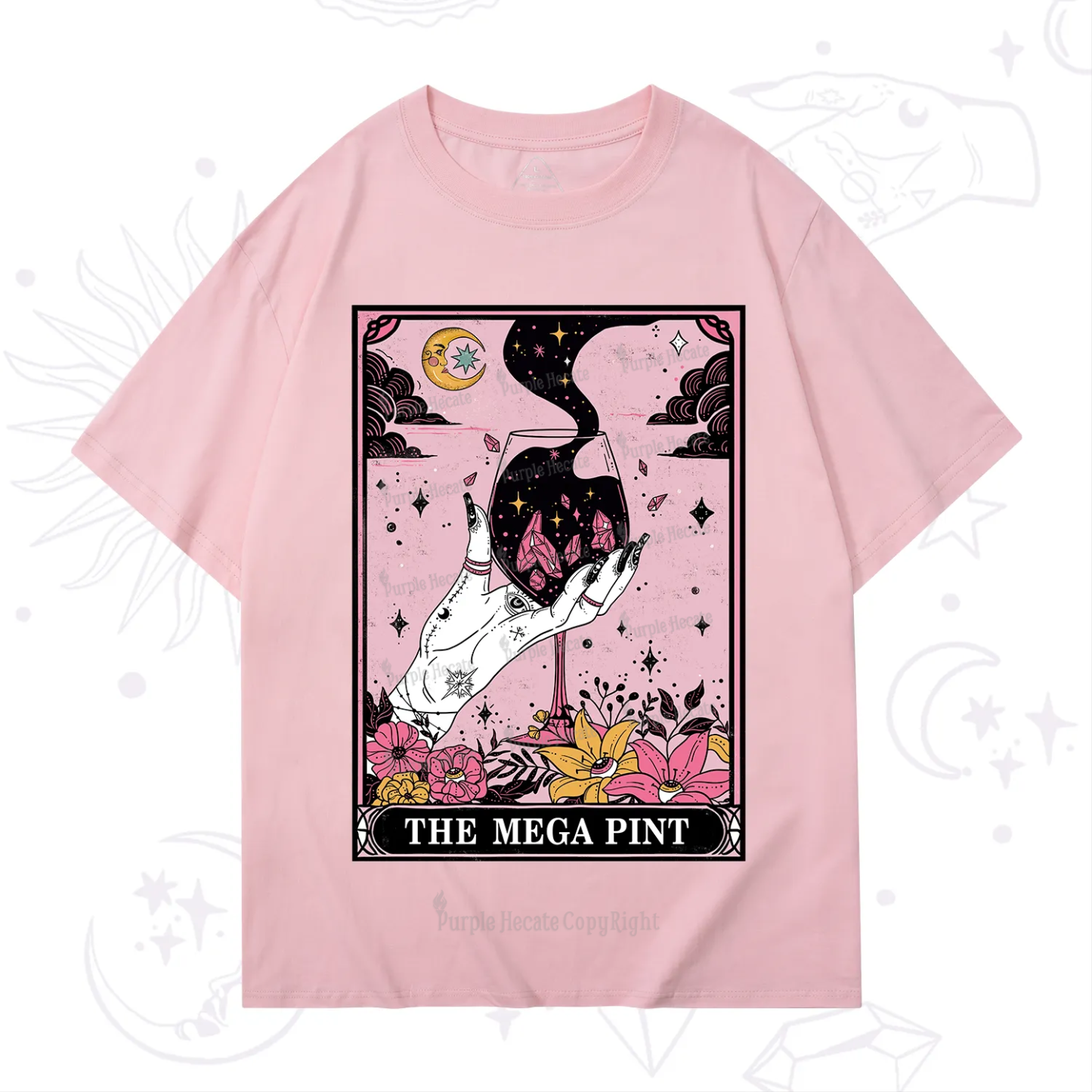Purplehecate The Mega Pint Tarot Card T-Shirt