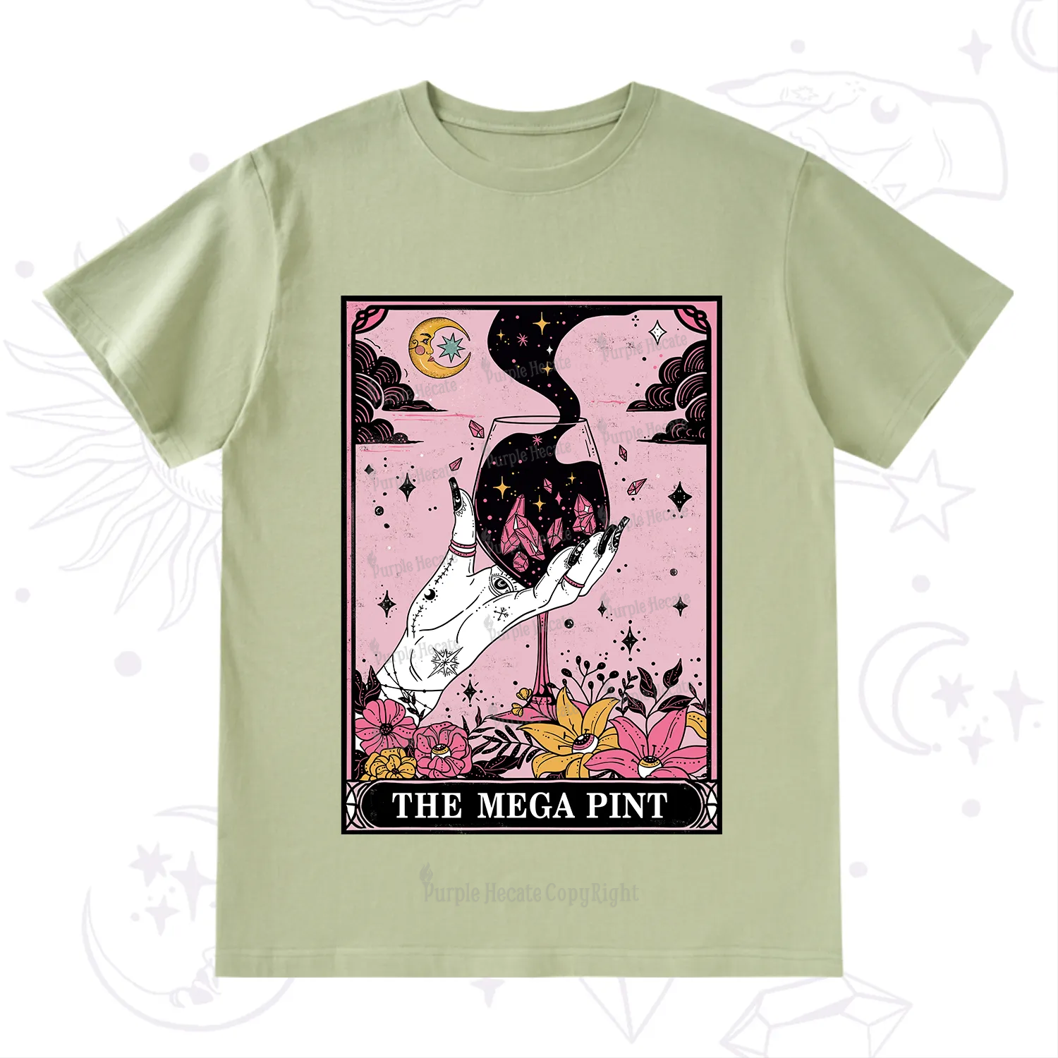 Purplehecate The Mega Pint Tarot Card T-Shirt