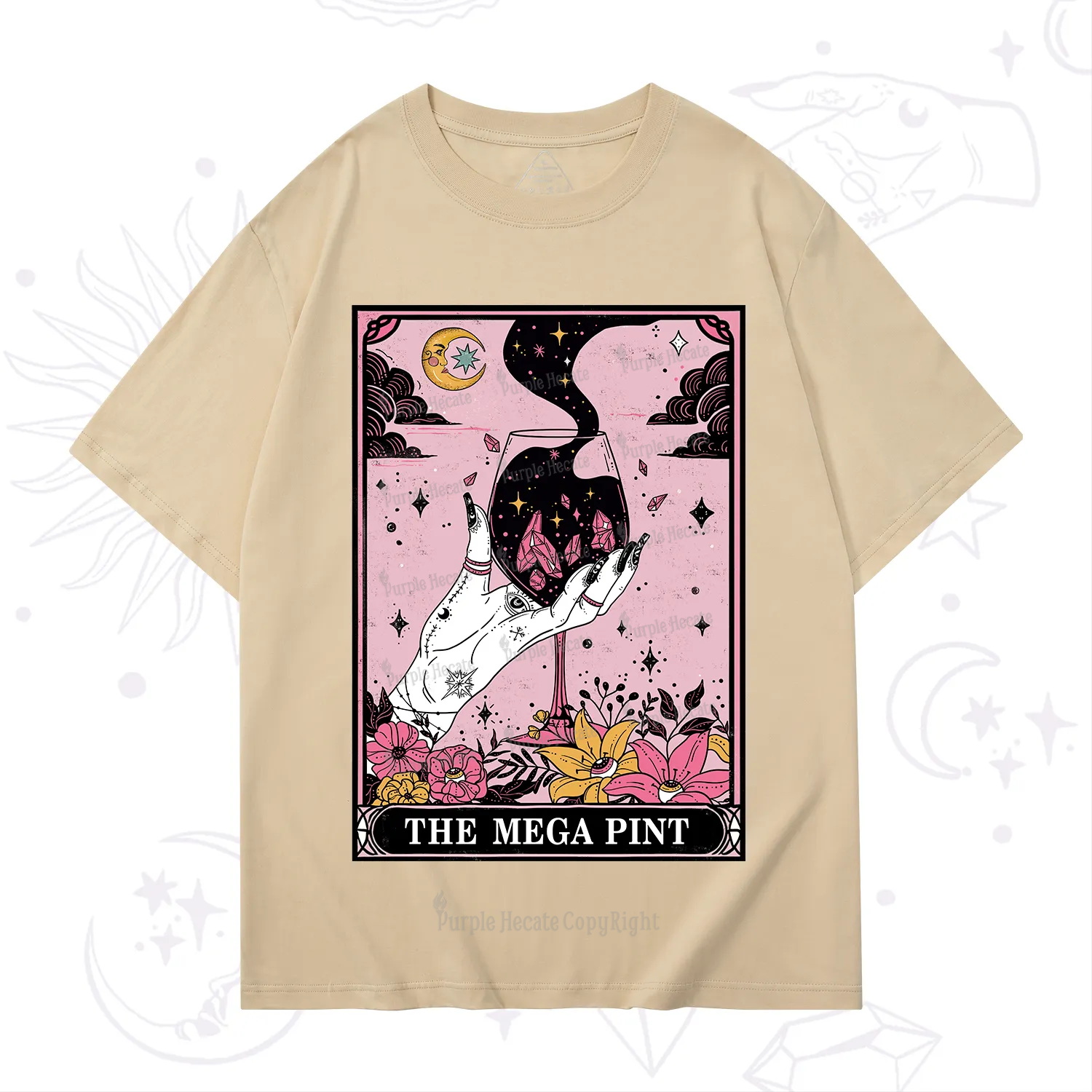 Purplehecate The Mega Pint Tarot Card T-Shirt