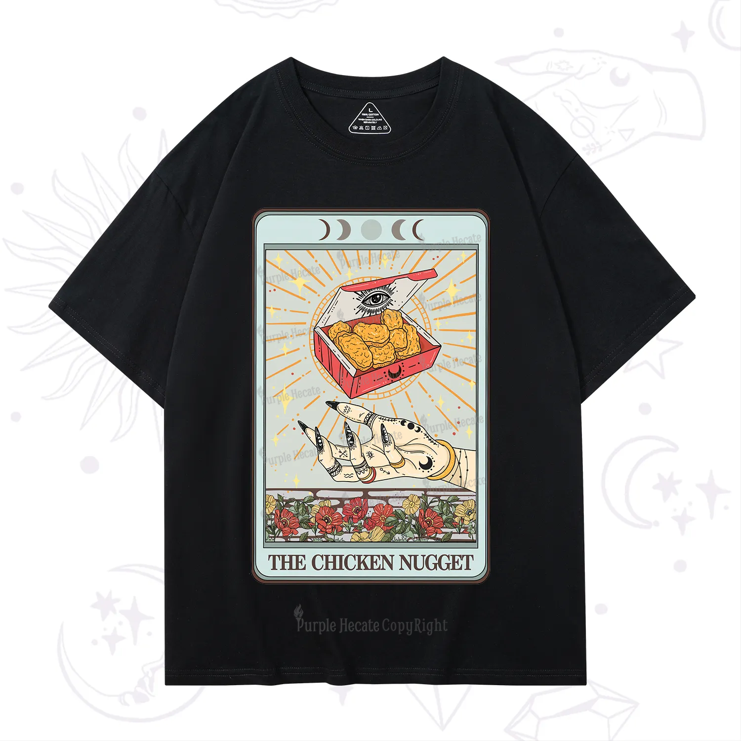 Purplehecate The Chicken Nugget Tarot Card T-Shirt