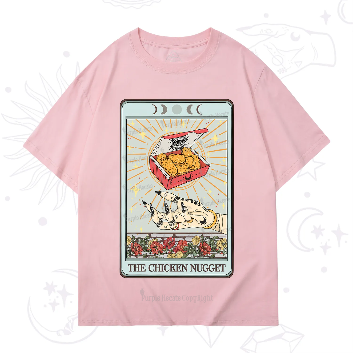 Purplehecate The Chicken Nugget Tarot Card T-Shirt