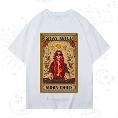 Purplehecate The Stay Wild Moon Child Oracle Card  T-Shirt