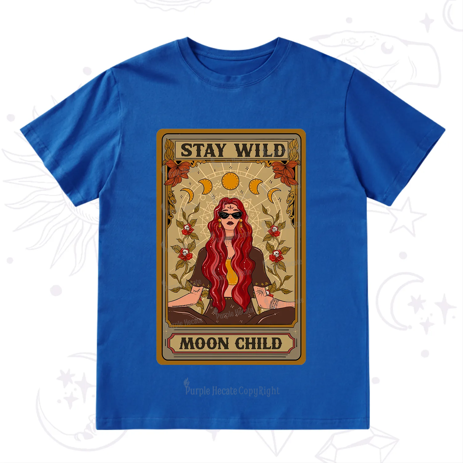 Purplehecate The Stay Wild Moon Child Oracle Card  T-Shirt