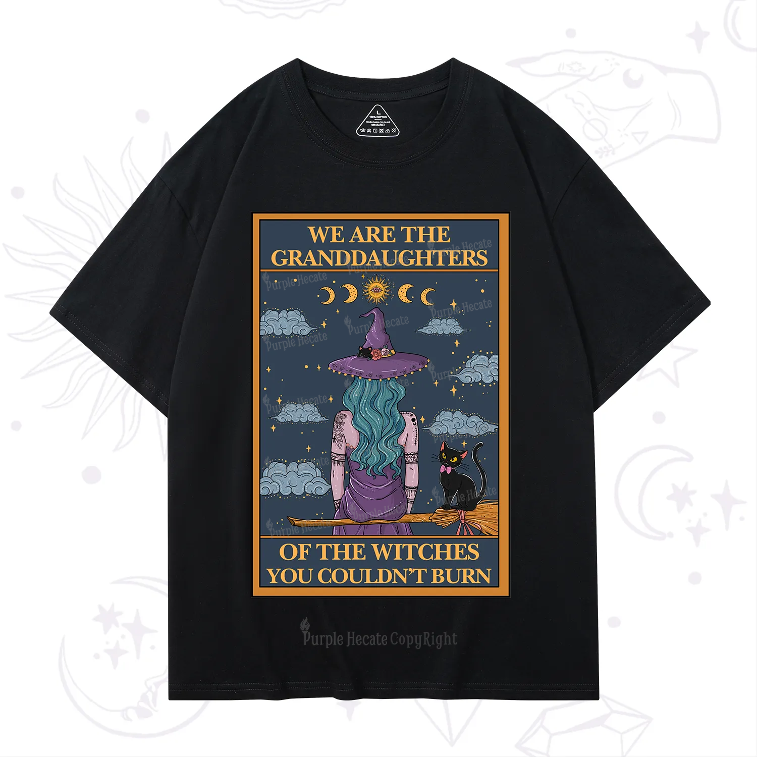 Purplehecate The Witches You Couldn't Burn Oracle Card T-Shirt