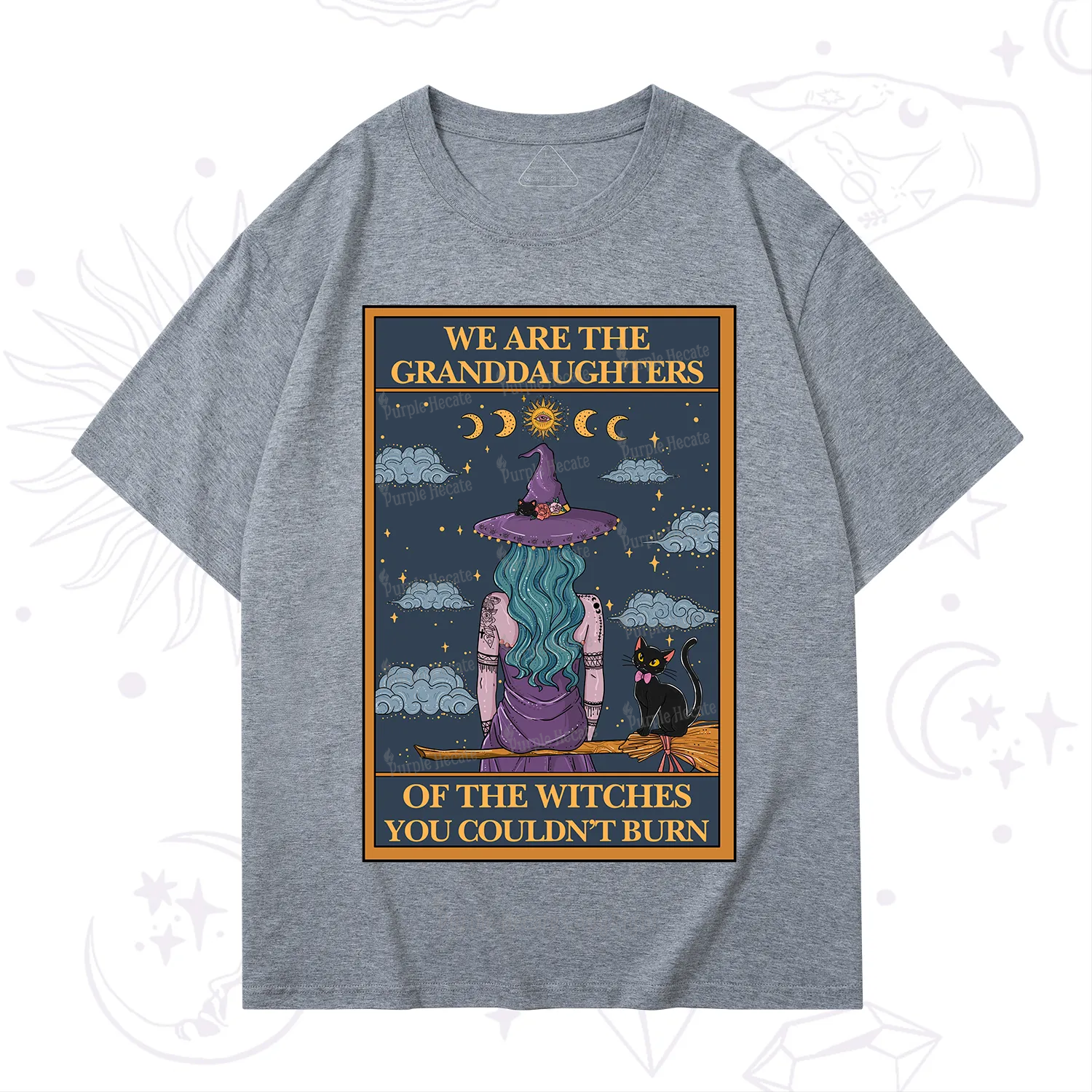 Purplehecate The Witches You Couldn't Burn Oracle Card T-Shirt