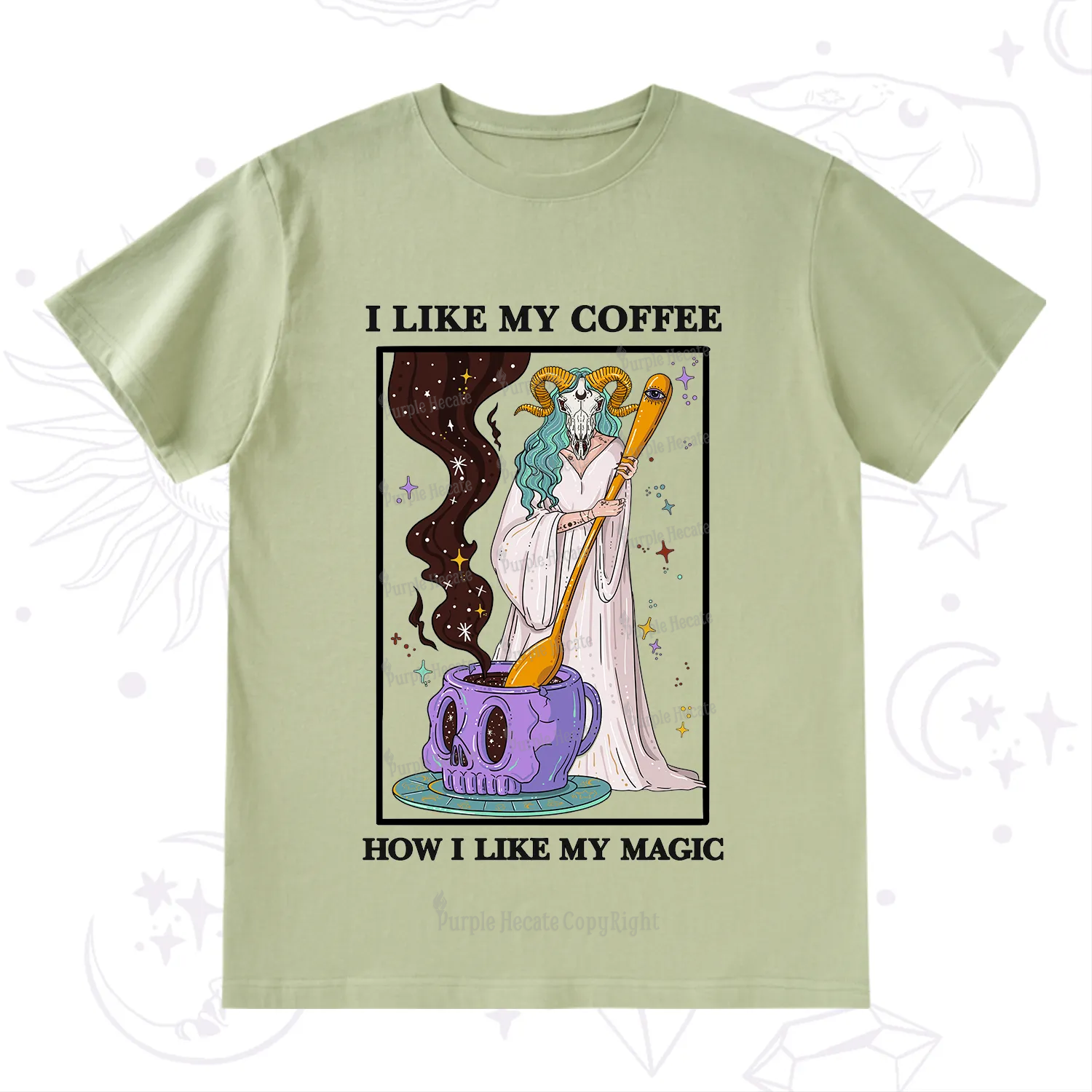 Purplehecate I Like My Coffee How I Like My Magic T-Shirt