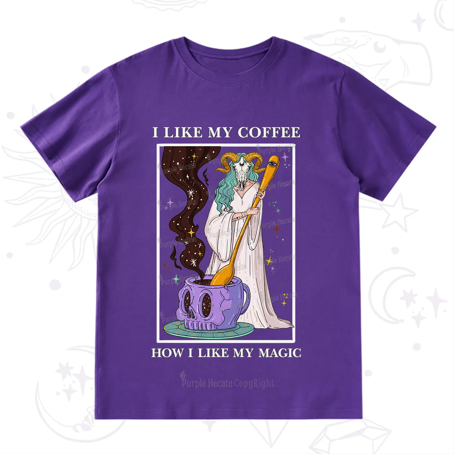 Purplehecate I Like My Coffee How I Like My Magic T-Shirt