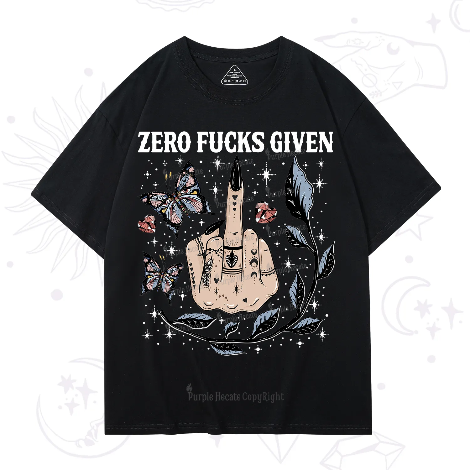 Purplehecate Zero Fucks Given T-Shirt