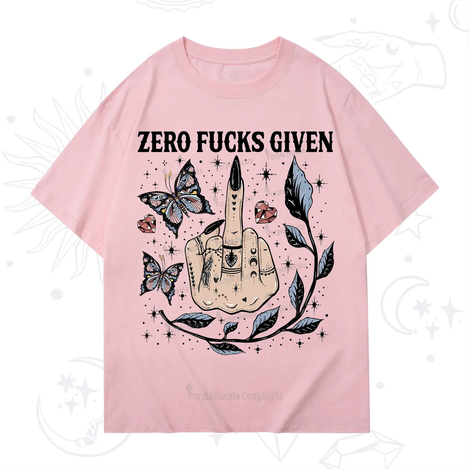 Purplehecate Zero Fucks Given T-Shirt