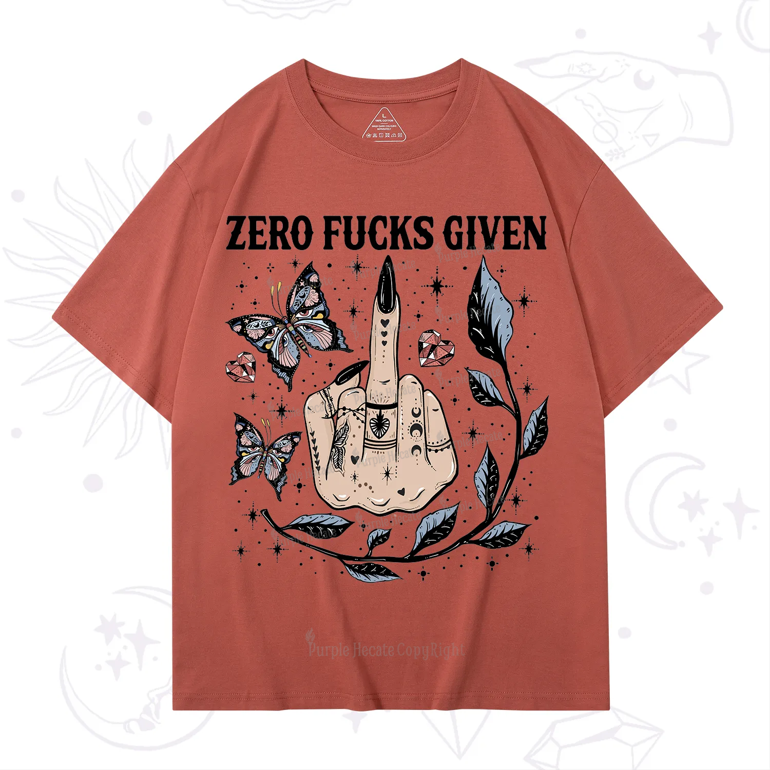 Purplehecate Zero Fucks Given T-Shirt