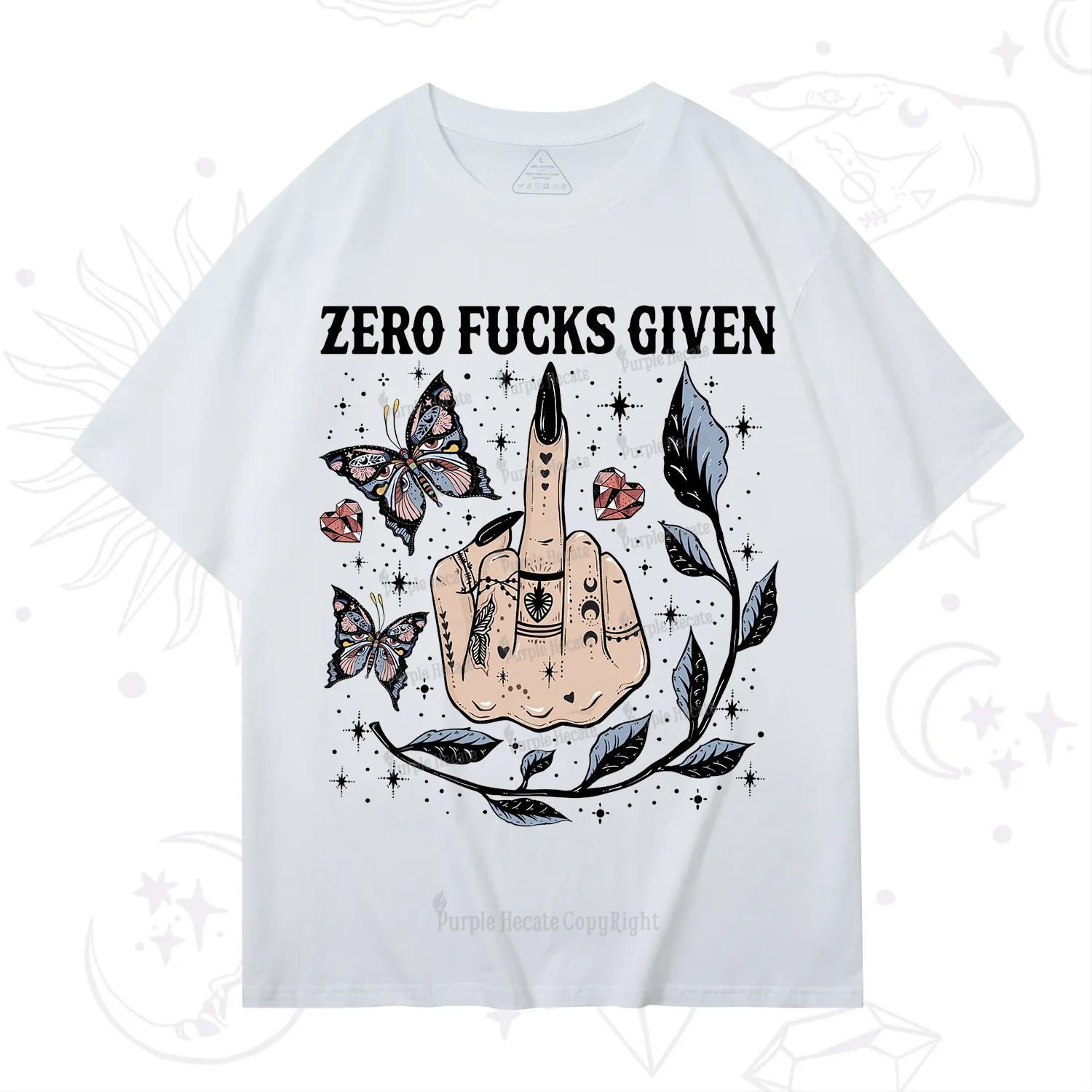 Purplehecate Zero Fucks Given T-Shirt