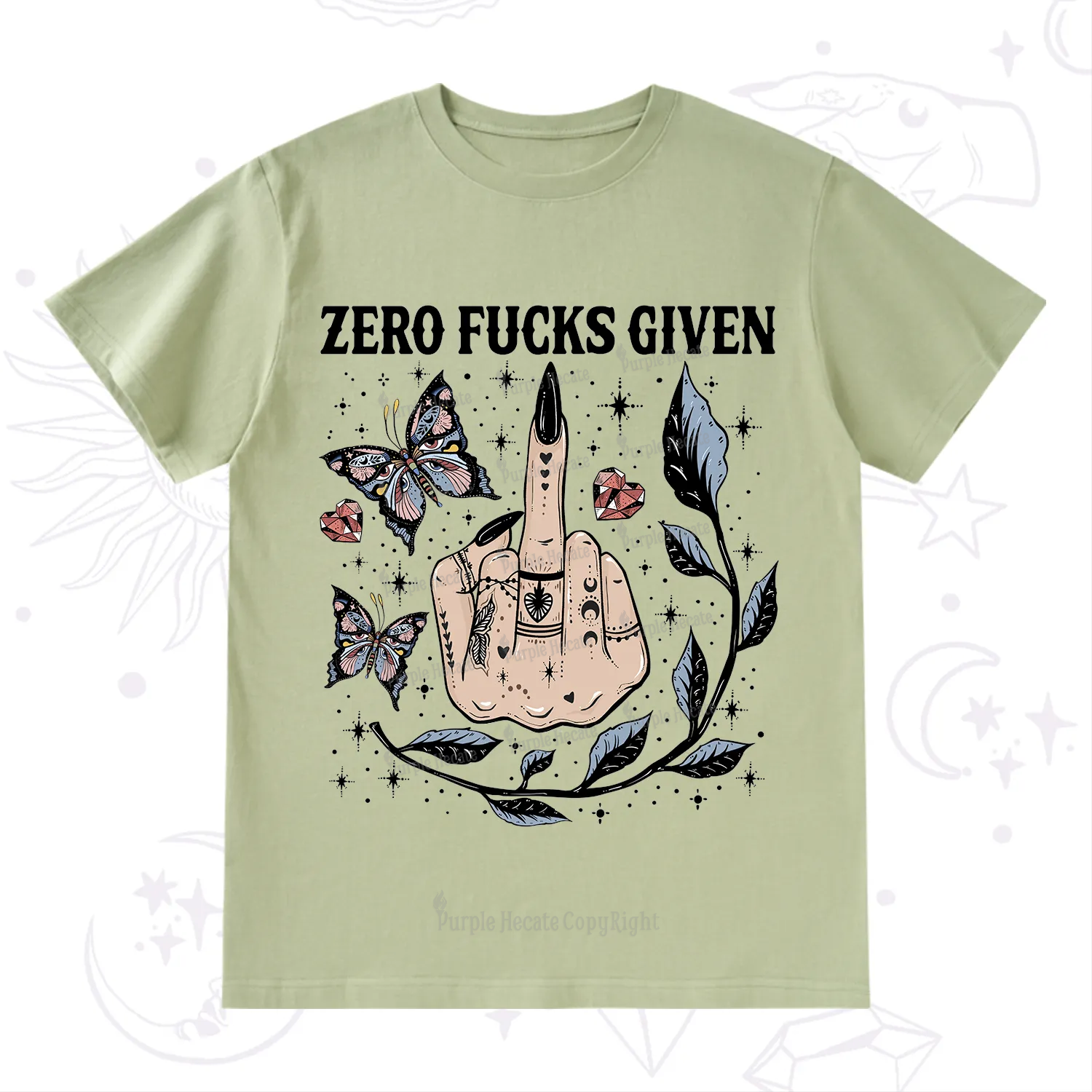 Purplehecate Zero Fucks Given T-Shirt